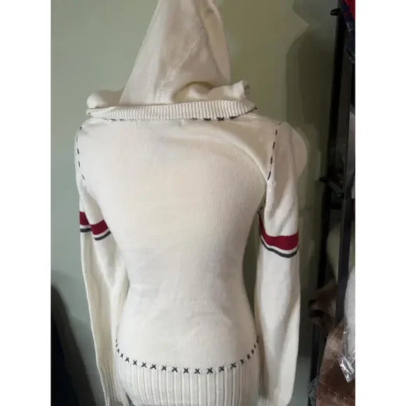 Offical Walt Disney World 28th Anniversary Vintage Hooded Sweater Cream Size S - Picture 6 of 7